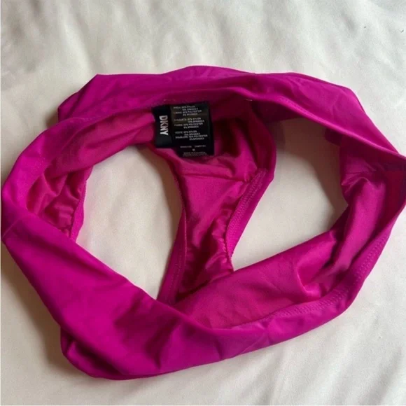 DKNY Magenta Tankini Swim Set – Size Medium (NWOT) - Picture 7 of 8